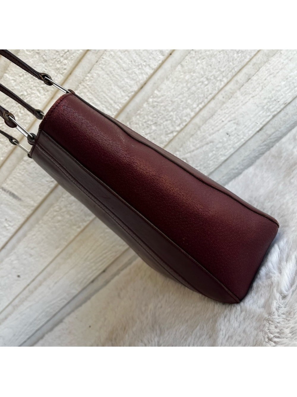COACH Burgundy Y2K Magazine Tote Shoulder Bag 6706 Vintage - Picture 5 of 13